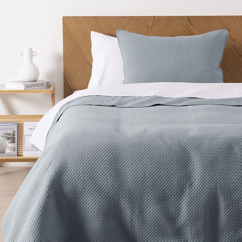 QUILT ULTRA CADIZ 1.5 PLAZAS CELESTE - 1