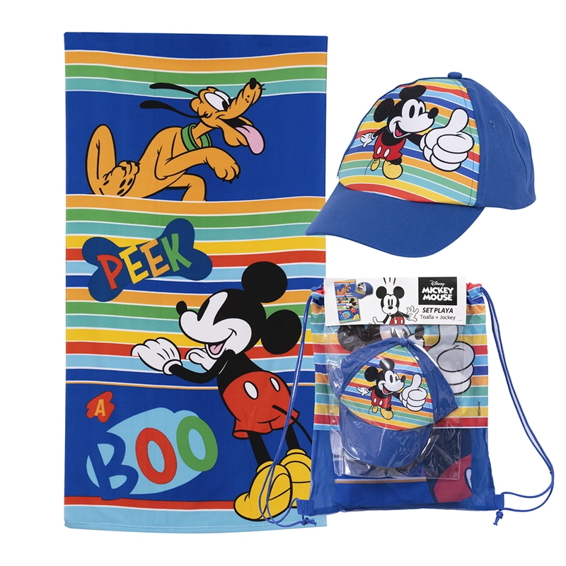 SET TOALLA PLAYA 70X140 CMS + JOCKEY MICKEY BOO - 1