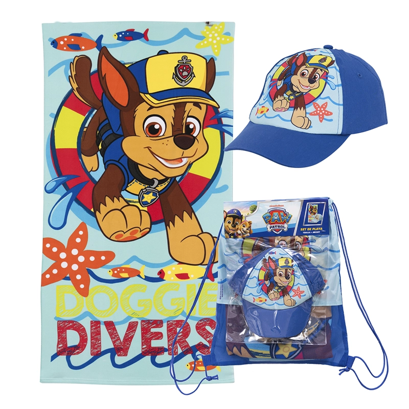 SET TOALLA PLAYA 70X140 CMS + JOCKEY PWP DIVERS - 1