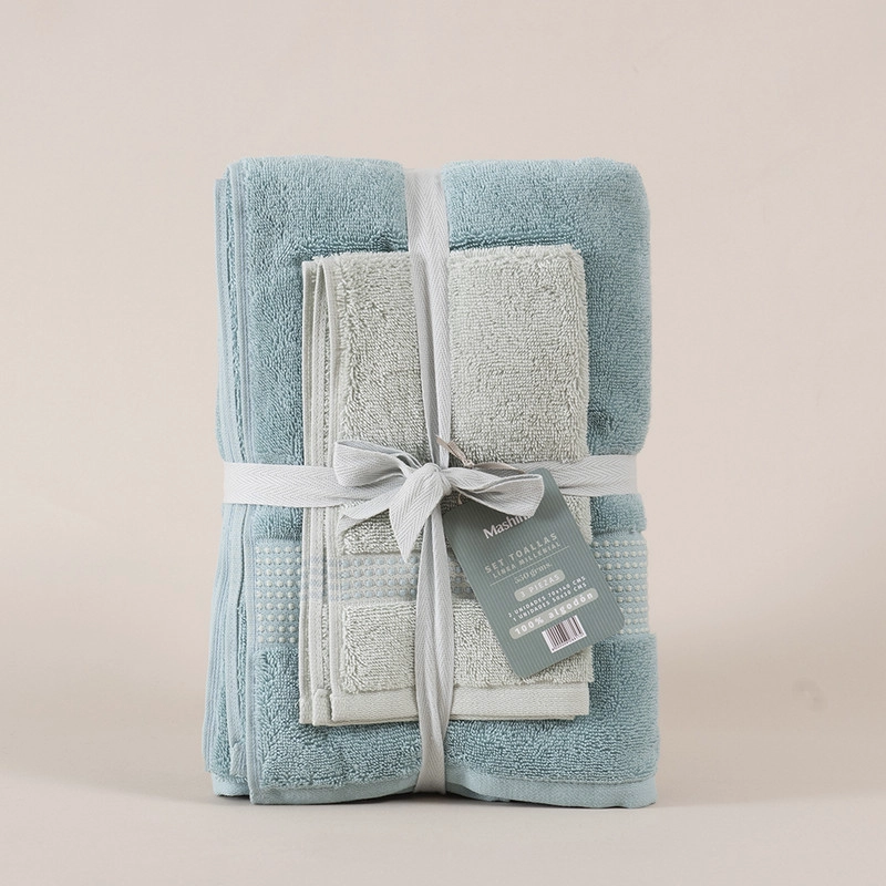 SET 3 TOALLAS MILLENIAL 550 G/M2 AZUL - 3