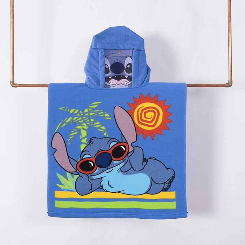 TOALLA PLAYA CAPUCHA MF 60X120 STITCH GAFAS - 1