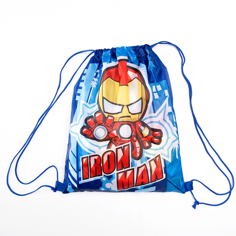 TOALLA PLAYA C/BOLSO 70X140 + 33X42 AVENGERS IRON - 2