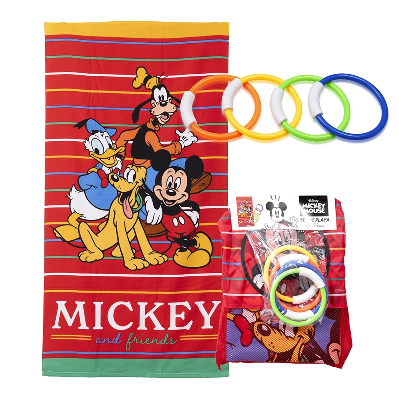 SET TOALLA 70X140 CMS + TESORO MICKEY FRIENDS - 1