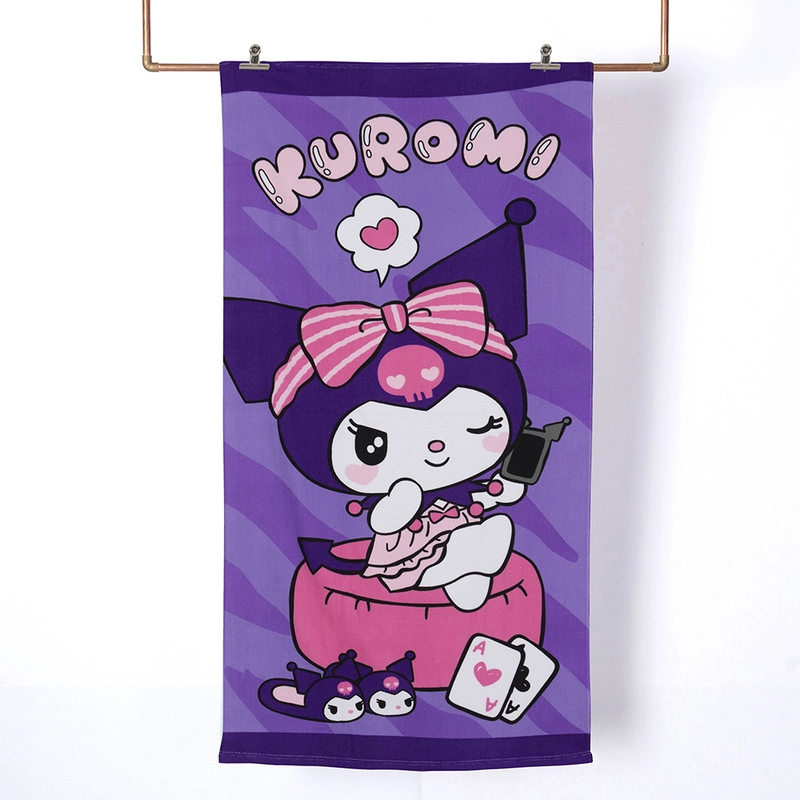 SET TOALLA 70X140 CMS + LENTES DE AGUA KUROMI MORA - 2