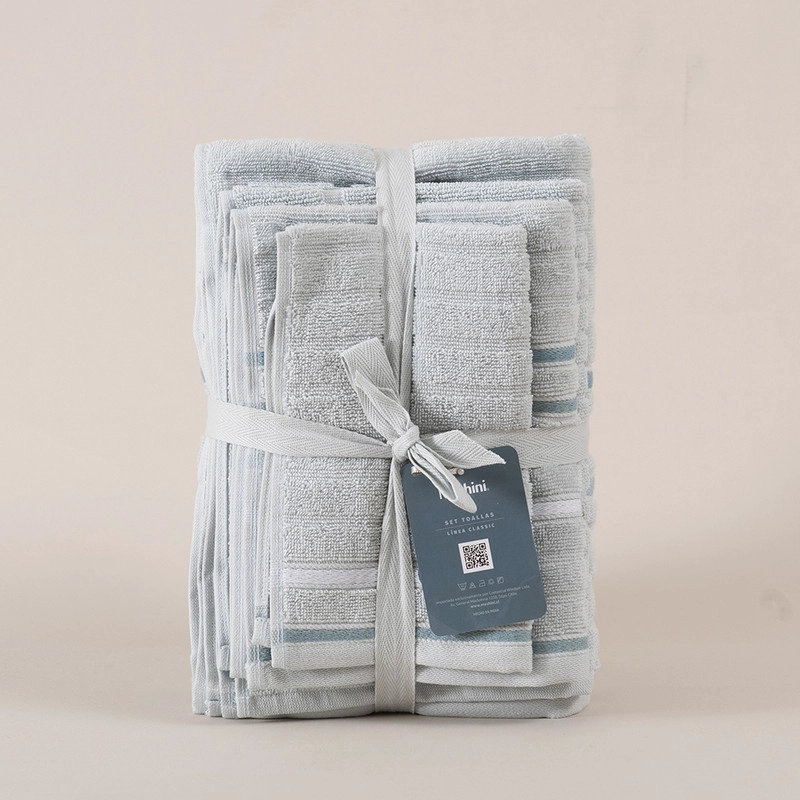 SET 5 TOALLAS CLASSIC 450 G/M2 AZUL - 3