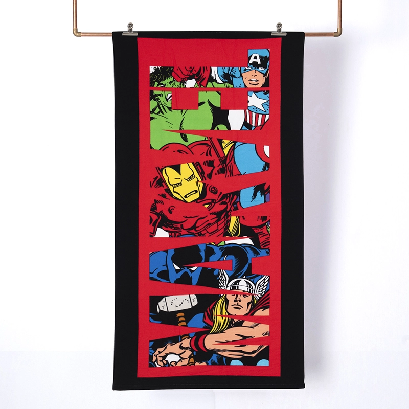 TOALLA PLAYA C/BOLSO 70X140 + 33X42 AVENGERS TODOS - 1