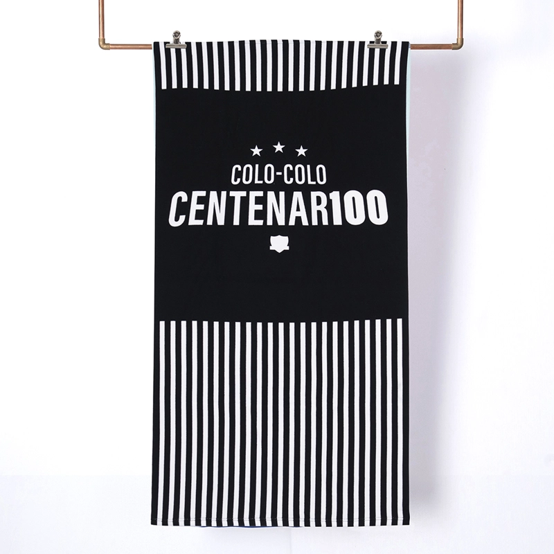 TOALLA PLAYA C/BOLSO 70X140 + 33X42 COLO-COLO BLACK HITE - 1
