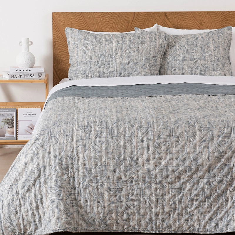 QUILT MALLORCA ESTAMAPDO KING SHADE - 1