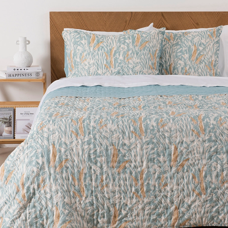 QUILT MALLORCA ESTAMAPDO KING AMBER - 1
