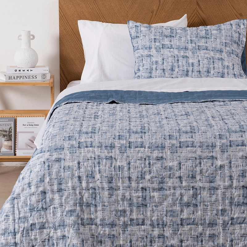 QUILT MALLORCA ESTAMPADO 1.5 PLAZAS BLAU - 1