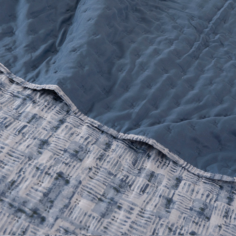 QUILT MALLORCA ESTAMAPDO KING BLAU - 3
