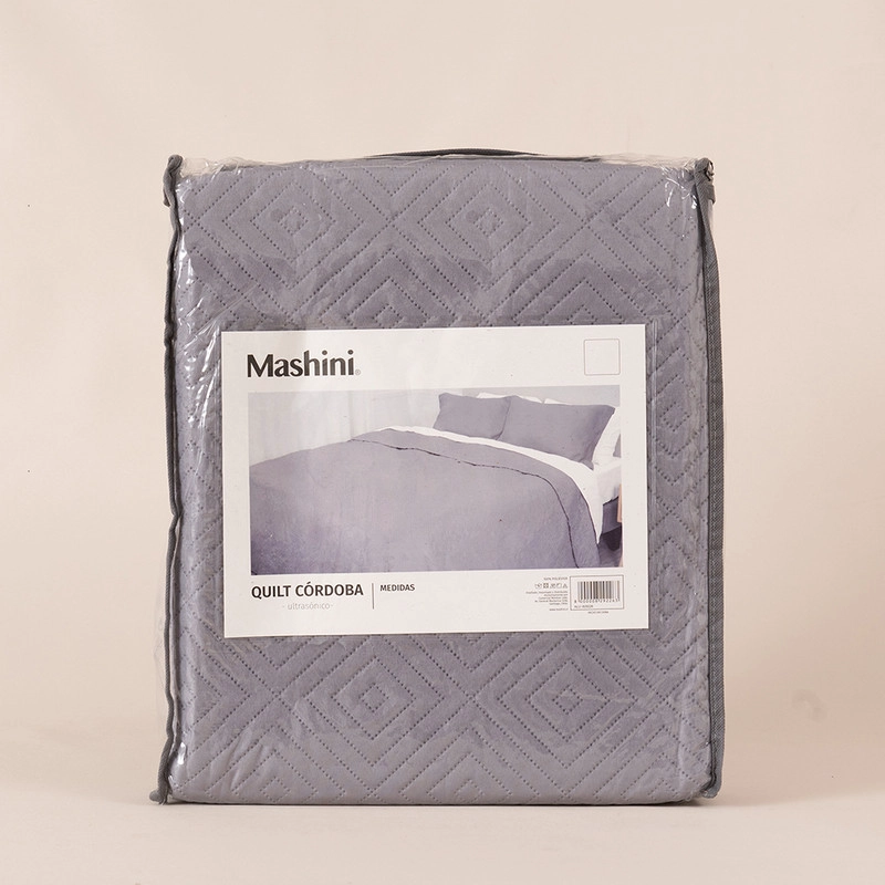 QUILT CORDOBA LISA MASHINI KING GRIS - 4