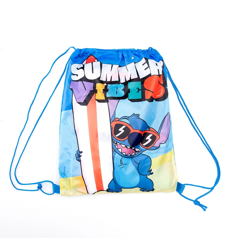 TOALLA PLAYA C/BOLSO 70X140 + 33X32 STITCH SURF - 2