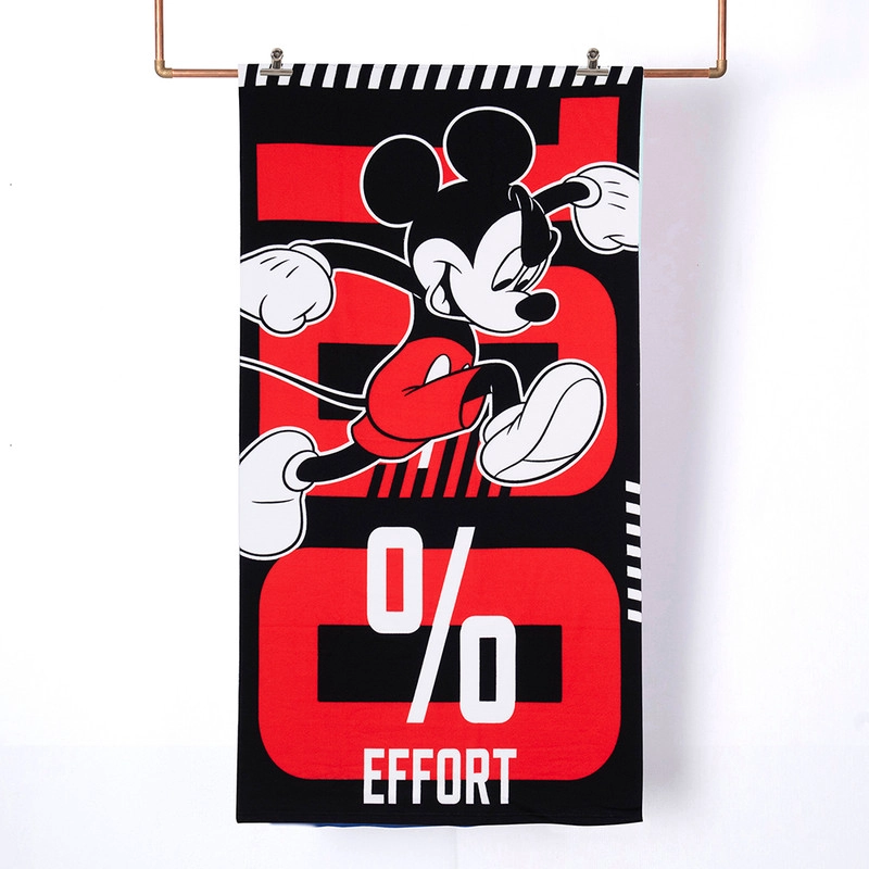 TOALLA PLAYA C/BOLSO 70X140 + 33X39 MICKEY EFFORT - 1