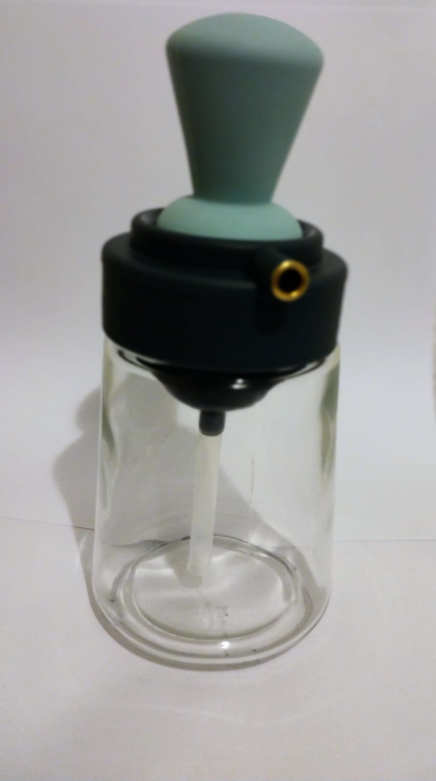 DISPENSADOR DE ACEITE O VINGRE. CON BROCHA DE SILICONA - 1