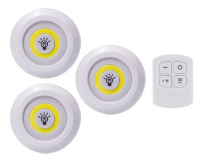 SET DE 3 LUCES LED CON CONTROL REMOTO - 1