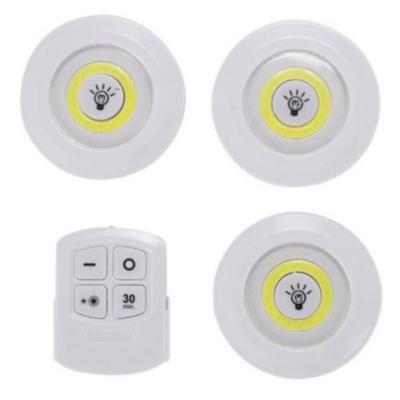 SET DE 3 LUCES LED CON CONTROL REMOTO - 2