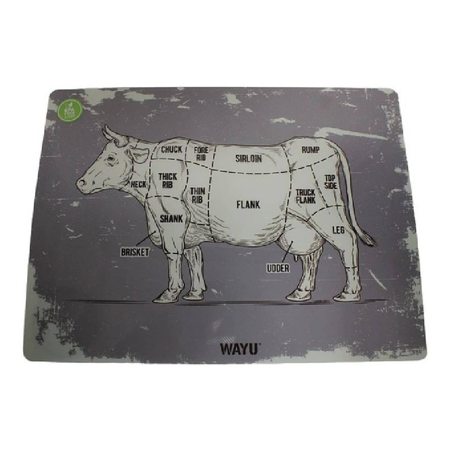 INDIVIDUAL PVC CORTES GREY WAYU - 1