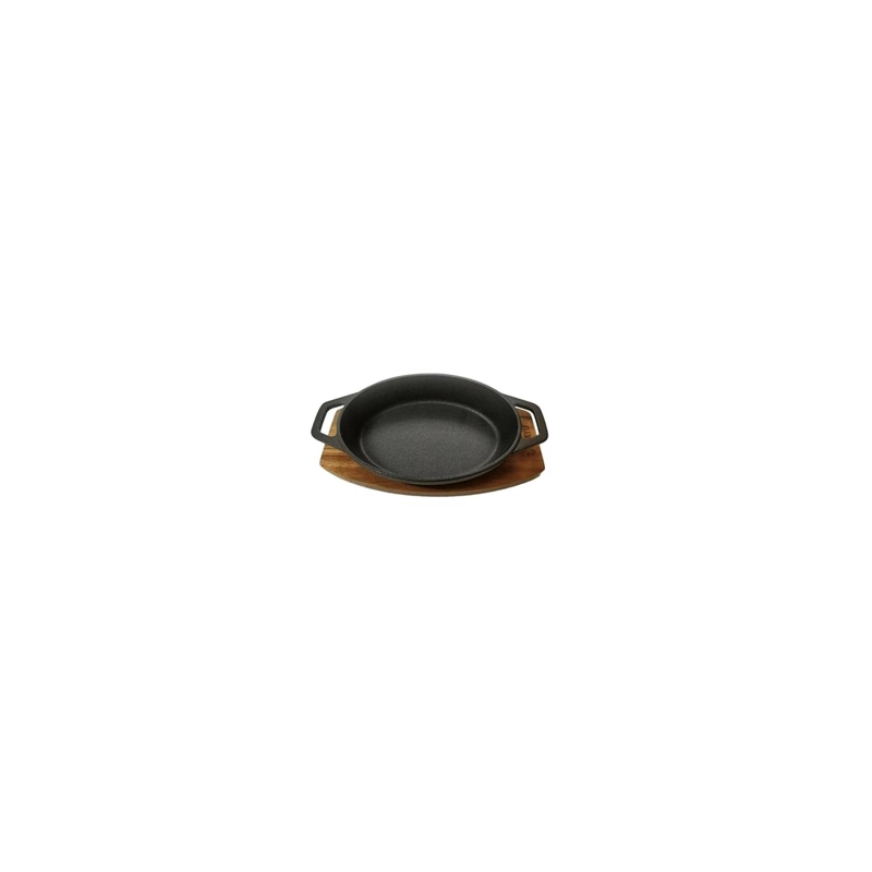 CASEROLA IRON CAST BASE MADERA - 1