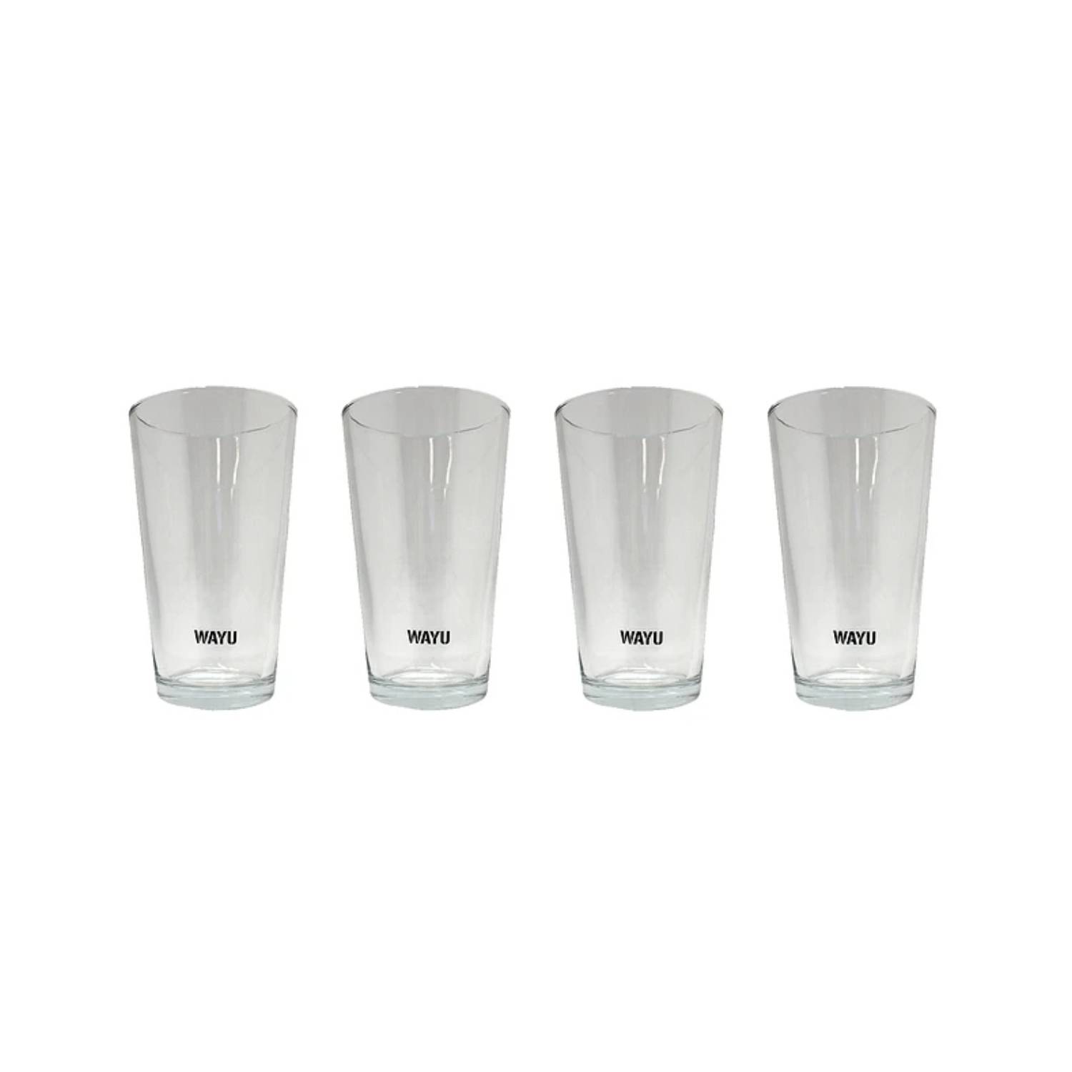 SET 4 VASOS VIDRIO WAYU - 1