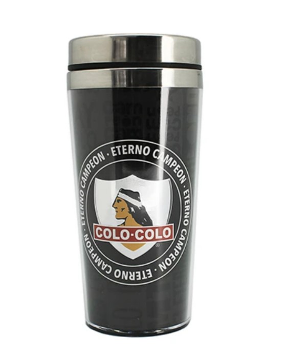 MUG TERMICO LOGO PLATEADO COLO COLO - 1