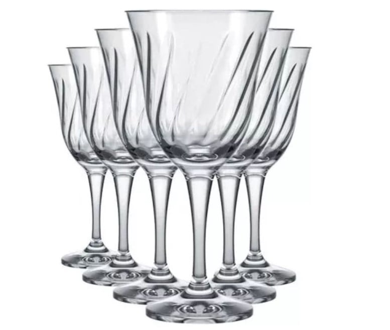 SET 6 COPA DE VINO AGUA APEROL LIRIO - 1
