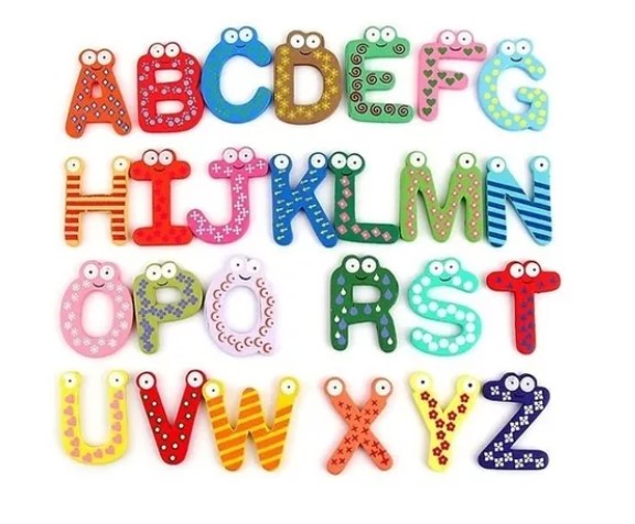 LETRAS ABECEDARIO MAGNÉTICAS DIDÁCTICO DE MAEDERA - 1