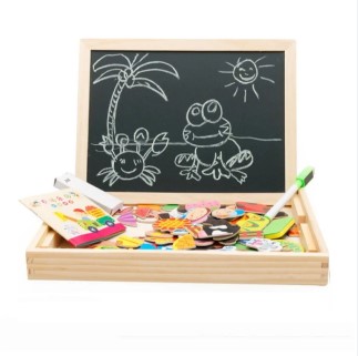 PIZARRA MAGNETICA 3EN1 FIGURAS EDUCATIVA MADERA - 3