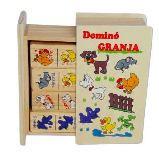 DOMINÓ PARA NIÑOS GRANDE JUGUETE DIDÁCTICO MADERA - 2