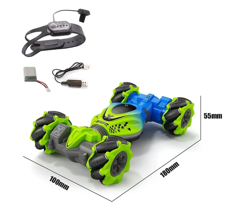 AUTO LOCO 4X4 TRUCOS PRO CON CONTROL 2.4G VERDE - 3