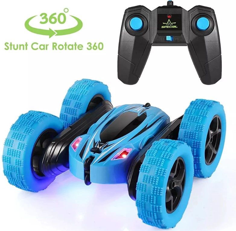 AUTO CONTROL REMOTO ACROBATICO CON GIRO 360 GRADOS AZUL - 6