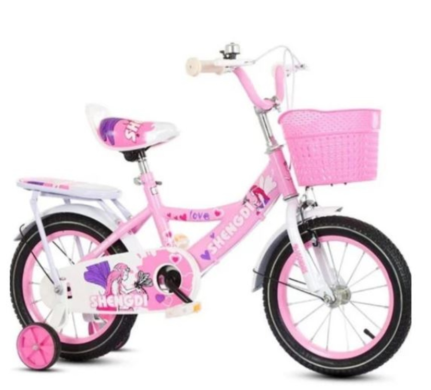 BICICLETA ARO 12 SHENGDI ROSADO - 1