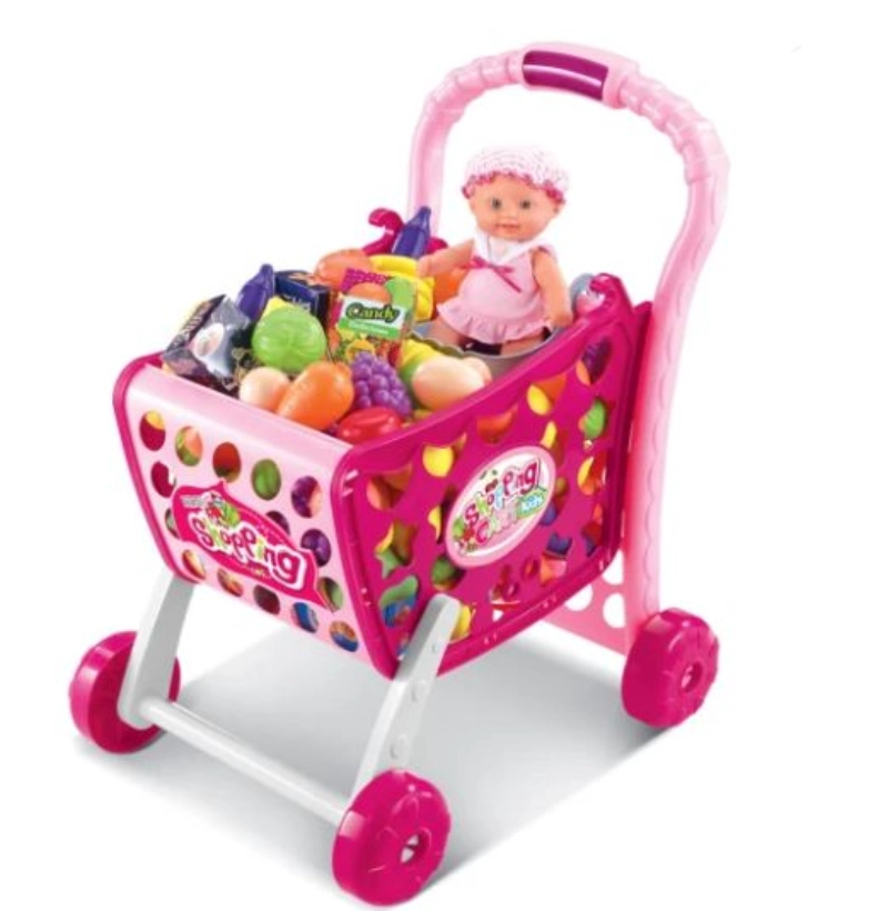 CARRITO SUPERMERCADO MUSICAL FUCSIA - 1