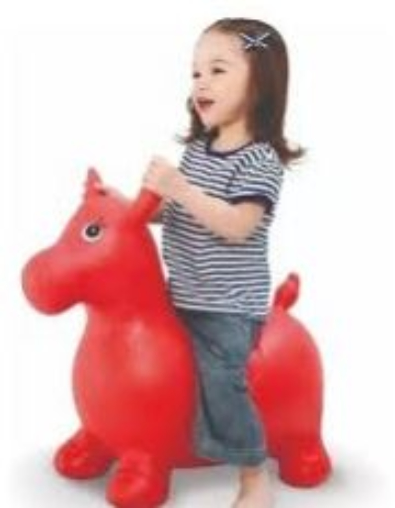 PONY CABALLITO SALTARÍN JUGUETE PARA NIÑOS - ROJO - 2