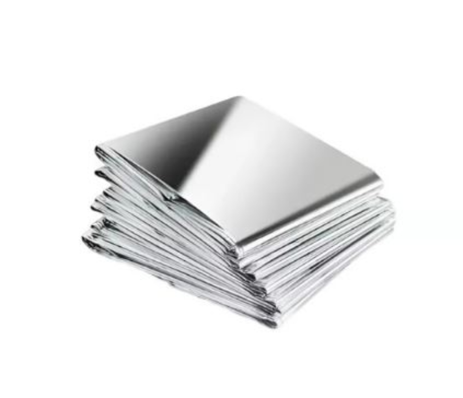 PACK 5 MANTA TÉRMICA OEM PLÁSTICO EMERGENCIA TREKKING CAMPING - 2