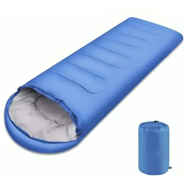 SACO DE DORMIR OEM CAMPING CON GORRO PLAYA-CABAÑA ALGODÓN - 1