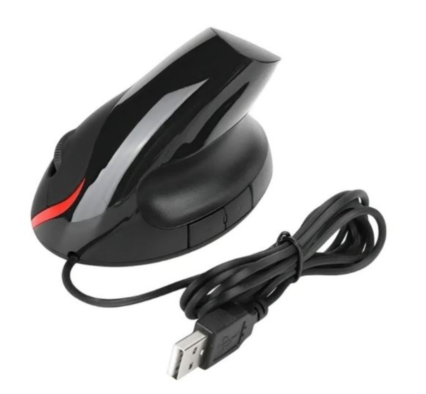 MOUSE ÓPTICO USB VERTICAL ERGONÓMICO ALAMBRICO - 1