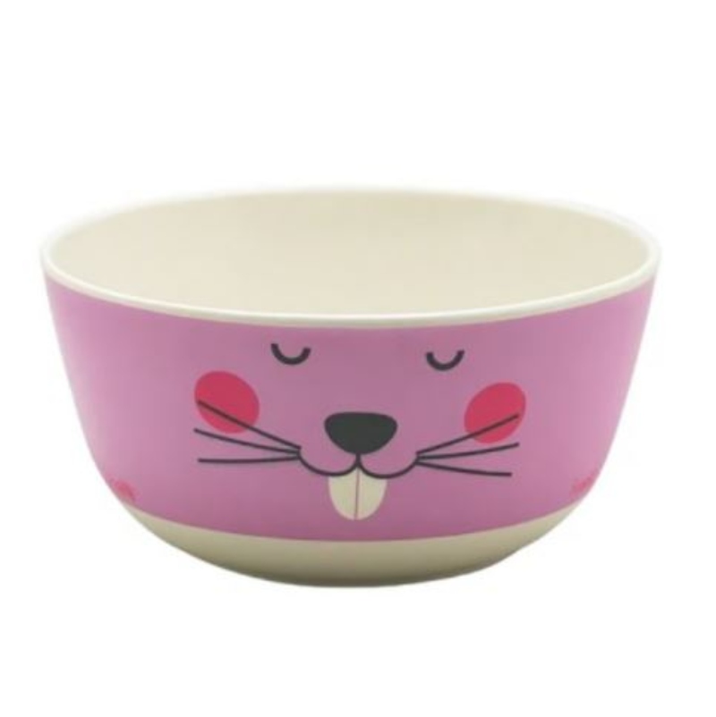 BOWL BAMBOO KIDO 13CMS DISEÑO - ROSADO - 1