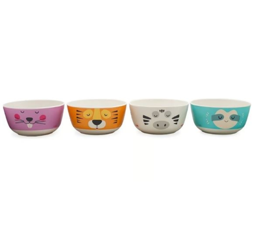 BOWL BAMBOO KIDO 13CMS DISEÑO - ROSADO - 2