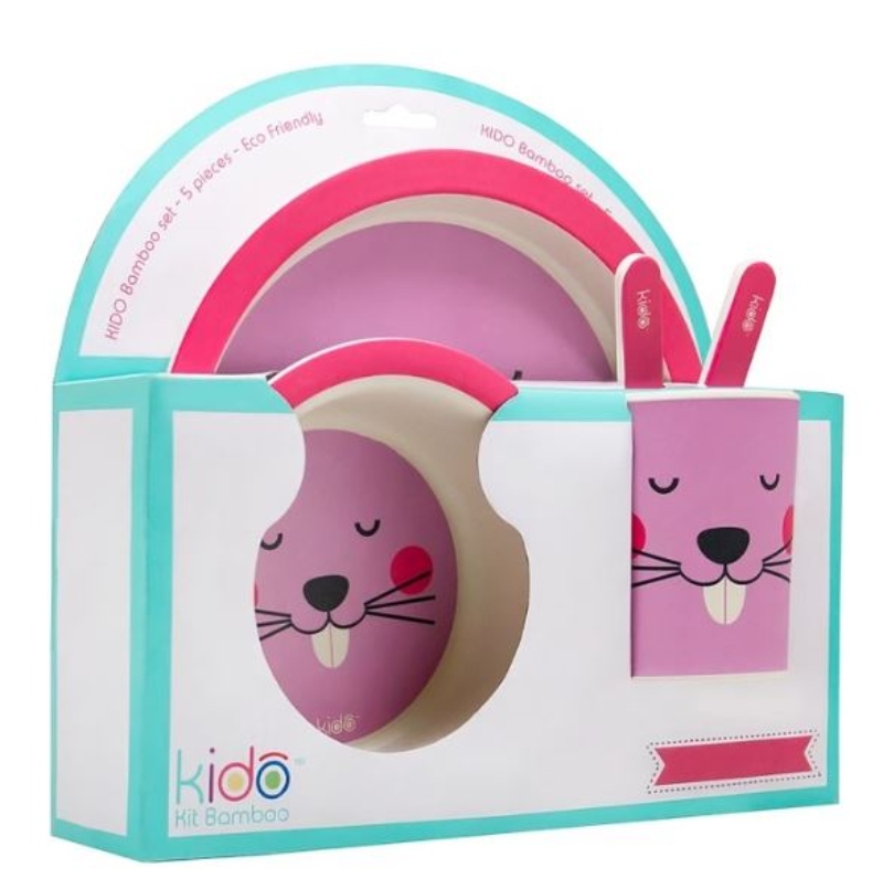 SET BAMBU KIDO - ROSADO - 1