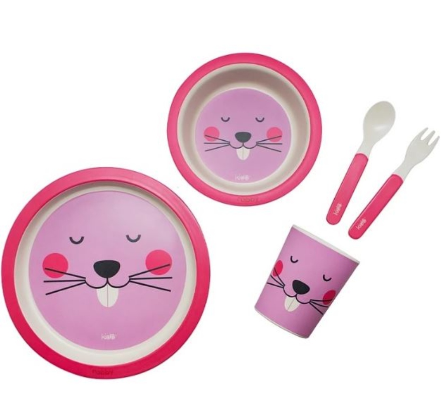 SET BAMBU KIDO - ROSADO - 2