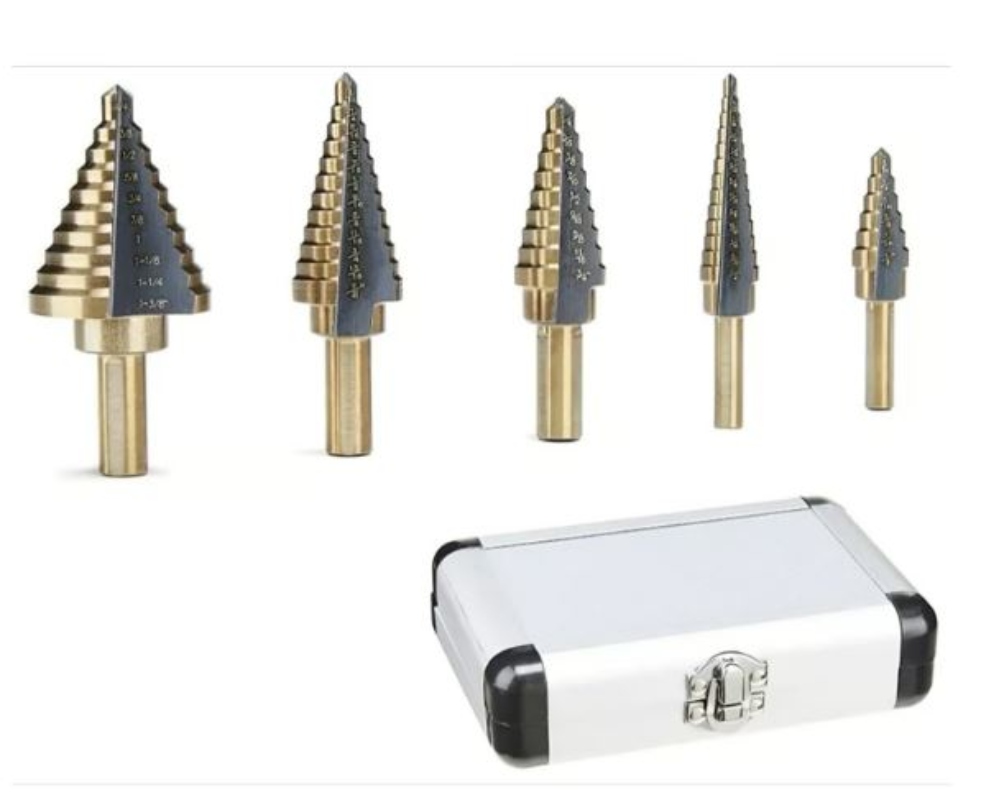 BROCAS CONICAS PASO A PASO COBALTO + MALETA - 3