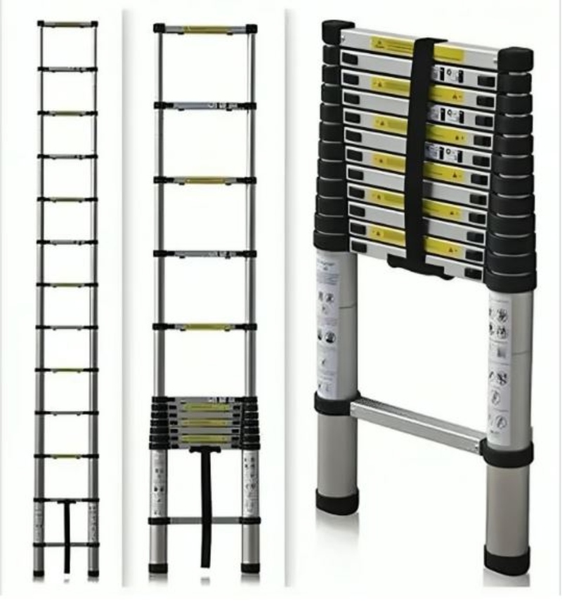 ESCALERA TELESCOPICA SOPORTA 150KG ALUMINIO RETRÁCTIL 3.2 M - 2