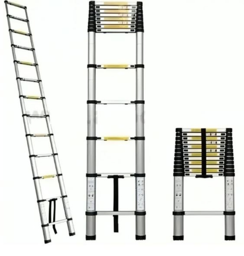 ESCALERA TELESCOPICA SOPORTA 150KG ALUMINIO RETRÁCTIL 3.2 M - 3