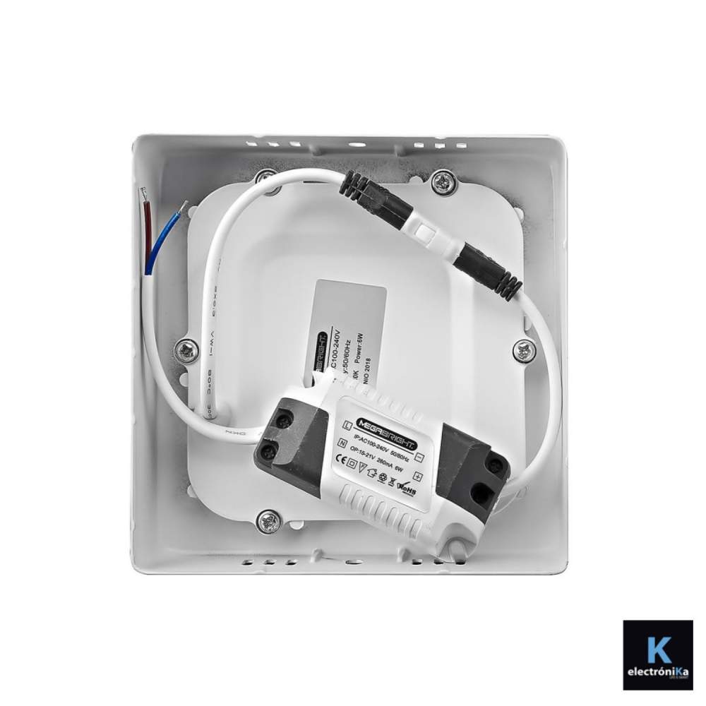 FOCO LED PANEL 25W EMBUTIDO MEGABRIGHT LUZ FRIA 6000K - 3