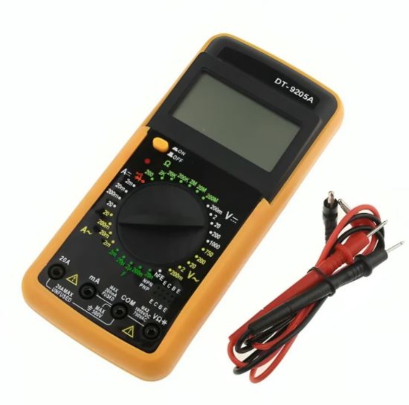MULTITESTER MULTÍMETRO TESTER DIGITAL LCD DT9205A - 1