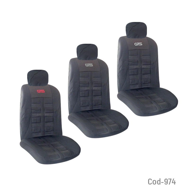 FUNDA PARA ASIENTO DE AUTO GTS ACOLCHADA COLORES 10 PCS - 2