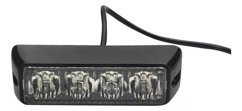 LUZ LED. STROBO 4 LED EFECTOS 12/24 VOLT DISPONIBLE EN ROJO,AMBAR EN CAJA / AUTOS - 1
