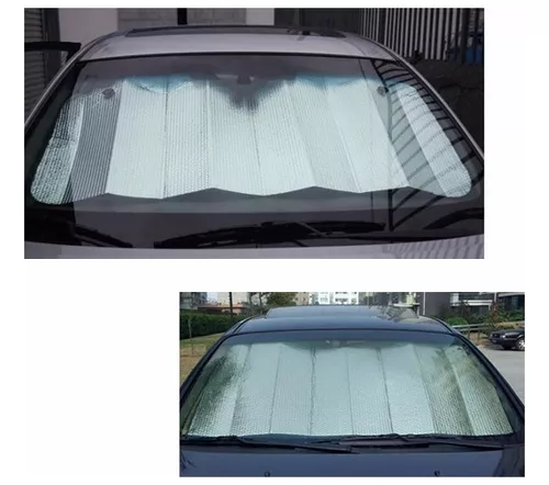PARASOL PARA AUTO PARABRISA REFLECTANTE MEDIDA 140 X 70 CM EN BOLSA - 3