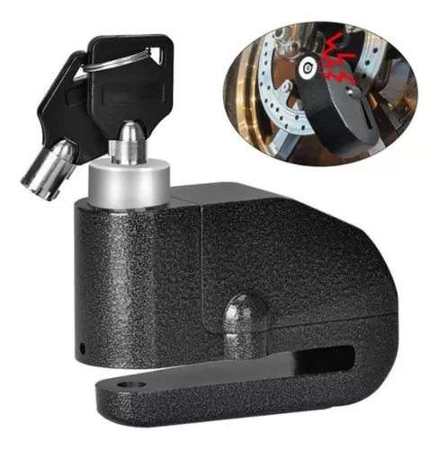 CANDADO PARA FRENO DISCO CON ALARMA MOD.WR71 U-KNOW CON 2 LLAVES 6MM 3 COLORES EN BLISTER - 3